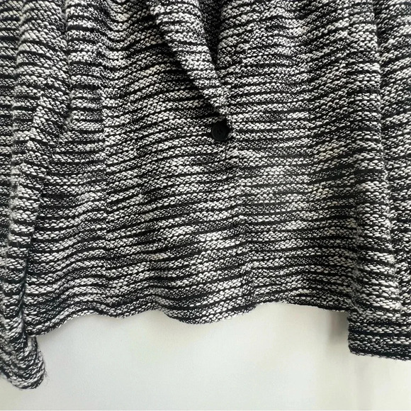 Calvin Klein Womens Black/White Tweed Knit Blazer Button NWT Textured Boucle 14 - Picture 6 of 16